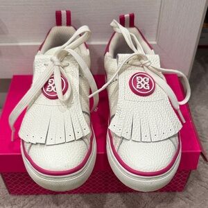 G/FORE White and Pink women’s golf shoes